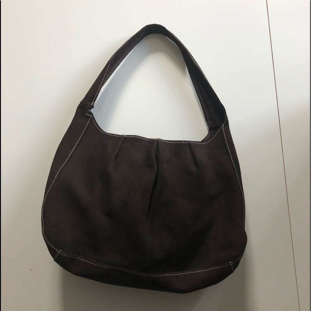 brown shoulder bag